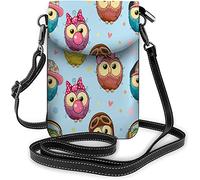 IUBBKI Pu Leather Small Cell Phone Purse Berries Butterfly Swan Flowers Blue Goose Leaf Crossbody Bags Travel Wallet