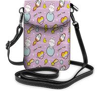 IUBBKI Pu Leather Small Cell Phone Purse Berries Butterfly Swan Flowers Blue Goose Leaf Crossbody Bags Travel Wallet