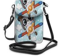 IUBBKI Pu Leather Small Cell Phone Purse Bird Flowers Leaf Blossom Branch Beauty Red Crossbody Bags Travel Wallet