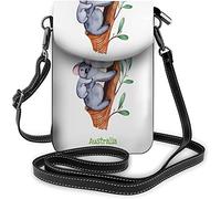 IUBBKI Pu Leather Small Cell Phone Purse Flowers Leaf Orange Daisy Dot Curve Cartoon Crossbody Bags Travel Wallet