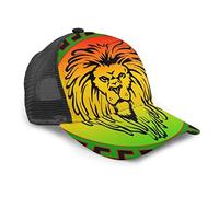 IUBBKI Rasta Reggae Rastafarian Flag Lion King Black Unisex Baseball Cap Men Women Kids Fashion Baseball Cap Adjustable Dad Hat Casual Sun Hat