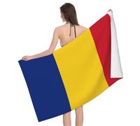 IUBBKI Romania-Romanian-Flag Beach Towel Bath Towel Beach Blanket Quick Dry Towel for Travel Swim Pool Yoga Gym