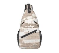 IUBBKI Rustic Old Barn Wood Killer Whale Crossbody Bag Men'S Chest Cross Body Bag, Light, For Hiking And Travel