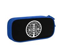 IUBBKI Saint Benedict Medal Pencil Bag Large Capacity Double Layer of Fice School Por Table Pencil Case