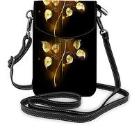 IUBBKI Six Stages Small Cell Phone Purse Winter Solstice Lunar Eclipse Crossbody Bag for Women Wallet Purses and Handbags Black