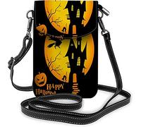 IUBBKI Six Stages Small Cell Phone Purse Winter Solstice Lunar Eclipse Crossbody Bag for Women Wallet Purses and Handbags Black