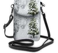 IUBBKI Six Stages Small Cell Phone Purse Winter Solstice Lunar Eclipse Crossbody Bag for Women Wallet Purses and Handbags Black