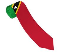 IUBBKI St. Kitts & Nevis Tie Comfortable Soft Novelty Necktie Unisex for Party Birthday Gift
