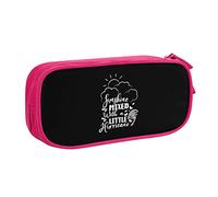 IUBBKI Sunshine Mixed with Hurricane Pencil Bag Large Capacity Double Layer of Fice School Por Table Pencil Case