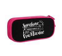 IUBBKI Sunshine Mixed with Hurricane Pencil Pouch Large Capacity Double Layer of Fice School Por Table Pencil Case