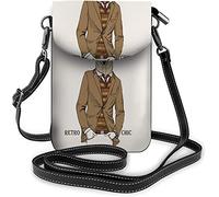 IUBBKI Swans Crossbody Cell Phone Purse Sunrise Love Landscape Bird Lake Heart Scenery WildlifeWallet Handbag