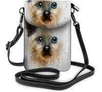 IUBBKI Swans Crossbody Cell Phone Purse Sunrise Love Landscape Bird Lake Heart Scenery WildlifeWallet Handbag