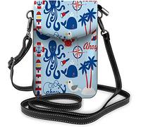 IUBBKI Swans Crossbody Cell Phone Purse Sunrise Love Landscape Bird Lake Heart Scenery WildlifeWallet Handbag