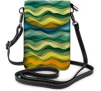 IUBBKI Swans Crossbody Cell Phone Purse Sunrise Love Landscape Bird Lake Heart Scenery WildlifeWallet Handbag