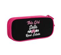 IUBBKI This Girl Sells Real Estate Pencil Bag Large Capacity Double Layer of Fice School Por Table Pencil Case