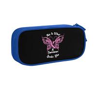 IUBBKI This is What A Survivor Looks Like Breast Cancer Awareness Pencil Bag Large Capacity Double Layer of Fice School Por Table Pencil Case