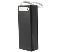 iubfegt 16x18650 Battery Storage Box PD QC3.0 Quick Charge DIY Power Bank Box Case 18650 Battery Holder Box Black