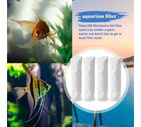 iubfegt 4 Packs of Filter Socks, 200 Micrometres, for Fish Tank/Saline Aquarium, Pond, for Sump/Overflow