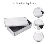 iubfegt 5 Pcs Guitar Effects Pedal Aluminum Stomp Box Enclosure for DIY Guitar Pedal Kit 1590B