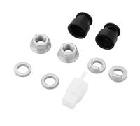 iubfegt E-Bike Electric Bicycle Hub Motor Axle M12 Front Lock Nut/Lock Washer/Spacer/Nut Cover with 12mm Shaft