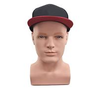 iubfegt Male Mannequin Head Professional Manikin Head for Display Wigs Hats Headphone Display Stand (Skin Color)