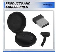 iubfegt Mini 2.4G Wireless Finger Ring Mouse Ergonomic Handheld Optical Travel Mice(Black)
