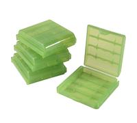iubfegt Pack of 4 PCS AA/AAA Battery Storage Hard Case Box-Green