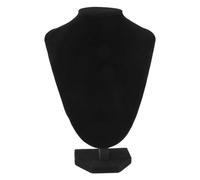 iubfegt Shop Mannequin Bust Jewelry Necklace Pendant Earring Display Stand Holder Black-XL