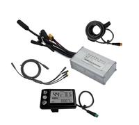 iubfegt Three Mode Ebike Sine Wave Controller 24V/36V/48V 17A with S866 LCD Display Waterproof Connector for 350W Ebike