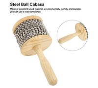 iubfegt Wooden Kabasa, Steel Ball Hand Crank Toy, Portable Children's Teaching Instruments for Home and Kindergarten