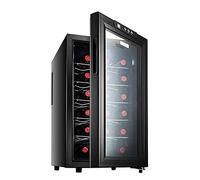 IUBGFTO 18 Bottle Smart Wine Storage Cabinet, Electronic Constant Temperature Freestanding Wine Cellar, Digital Temperature Control, Silent Operation