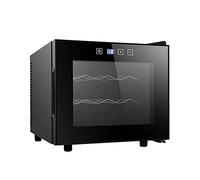 IUBGFTO 29L Wine Cooler/Fridge Beverage Refrigerator Small Mini Red & Cellar Beer Soda,Digital Temperature Display, Double-layer Glass Door, Quiet Operation Compressor