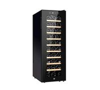 IUBGFTO 30 Bottle Thermoelectric Wine Cooler/Chiller, Counter Top Red & White Wine Cellar, Wide Area Constant Temperature/Smart Touch Operation/Air-Cooled and Frost-Fre