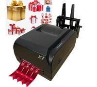 IUBGFTO 4 Rowsatin Ribbon Printing Machine, Satin Ribbon Printer Machine, Digital Ribbon Printer,12-20mm Width, 150mm/S, Printing Resolution: 200 Dpi, Supports 50+ Languages For Gift Wrapping