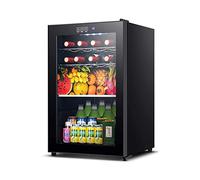 IUBGFTO 68 liters Wine Cooler Refrigerator Compressor Red Wine Fridge Champagne Chiller Countertop Freestanding Wine Cellars Tempered Glass Door Smart touch panel