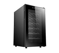 IUBGFTO 68L Wine Cooler/Fridge Beverage Refrigerator Small Mini Red & Cellar Beer Soda,Digital Temperature Display, Double-layer Glass Door, Quiet Operation Compressor