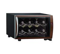 IUBGFTO 8-Bottle Wine Cooler, Free-Standing Wine Cellar, Countertop/Built-in Ice Bar Refrigerator, Wine Cabinet with Fridge Space, Household Beer and Beverage Cooler