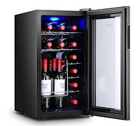 IUBGFTO Beverage Refrigerator And Cooler,Constant Temperature Wine Cabinet Beer Fridge With Digital Temperature Display LED Light Water Cooler Dispenser Wine Cooler (16 dream black)