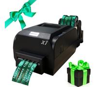 IUBGFTO Digital Satin Ribbon Printing Machine Foil Stamping Machine Printing Width 20-104mm,Ribbon Printer Machine,Label Printer Machine,for DIY Printing Festival Decoration Ribbon
