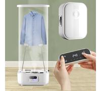 IUBGFTO Electric Clothes Dryer,Automatic Ironing Machine,Tumble Dryer Press Machines,Quick Dry Steam,Portable,With Remote Adjustable Timer