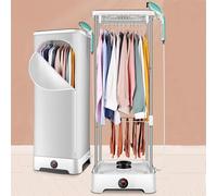 IUBGFTO Electric Folding Wardrobe Hanger, Steam Ironing Machine, Adjustment Range 0-240 Minutes, Heating Temperature: 62℃, Large Capacity 350L, with Auto Timer/Quickly Remove Wrinkles