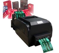 IUBGFTO Electric Ribbon Coding Machine, 4 Rowsatin Ribbon Printing Machine 200dpi Digital Ribbon Printer, Automatic Ribbon Coder For Product Date, Numerals, Chinese, English Printing
