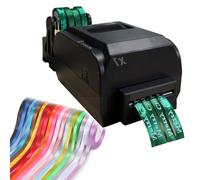 IUBGFTO Ribbon digital printing press, for 12-20 mm Ribbon Width Portable Satin Ribbon Printer, Thermal Ribbon Printer 150 mm/s, for Gift Ribbons, Streamers