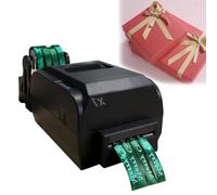 IUBGFTO Ribbon Printing Machine 4 Row Digital Satin Ribbon Printer, Method Thermal/Thermal Transfer, Supports 50+ Languages, Printing Machine, Resolution 200 dpi, for Gift Wrapping