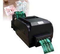 IUBGFTO Satin Ribbon Printing Machine, 4 Row Digital Ribbon Printer with Ribbon Holder,Stamping Printing Machine for Gift Wrapping, 12-20mm Width, 150MM/S, Printing Resolution: 200 DPI