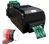 IUBGFTO Satin Ribbon Printing Machine, 4 Row Digital Ribbon Printer with Ribbon Holder,Stamping Printing Machine for Gift Wrapping, 12-20mm Width, 150MM/S, Printing Resolution: 200 DPI