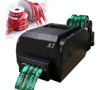 IUBGFTO Satin Ribbon Printing Machine, Thermal Transfer Printer for 12-20mm Satin Ribbon, 200dpi Digital Satin Ribbon Printing Machine, for Gift Ribbons, Streamers