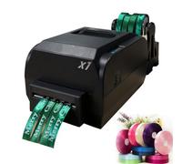 IUBGFTO Satin Ribbon Printing Machine,Thermal Transfer Printer for 12-20mm Satin Ribbon, Supports 50+ Languages,200dpi Digital Satin Ribbon Printing Machine, for Gift Ribbons, Streamers