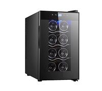 IUBGFTO Small Thermostat Electronic Wine Cabinet, Wine Refrigerator with Glass Door, Independent Countertop Wine Cellar, 12-18°C/LED/Low Noise