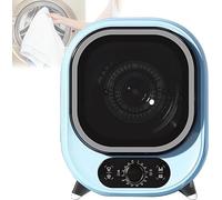 IUBGFTO Vented Tumble Dryer, Front Tumble Dryer Filter lint dust 0-200 minutes Timer Hot cold air 3D drying Overheat Protection 35dB silent Compact Clothes Spin Dryer (Blue)